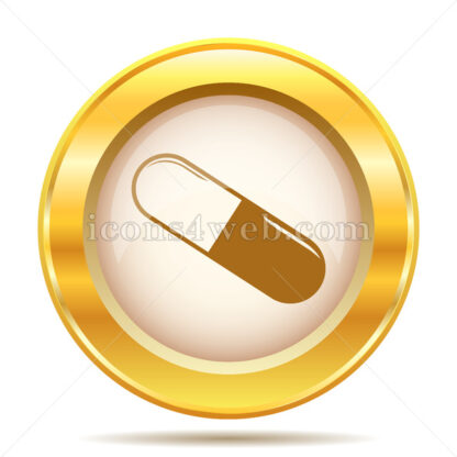 Pill golden button - Website icons