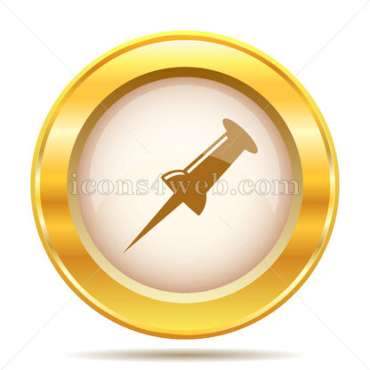 Pin golden button - Website icons