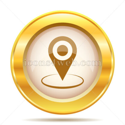 Pin location golden button - Website icons