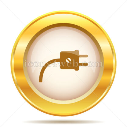 Plug golden button - Website icons
