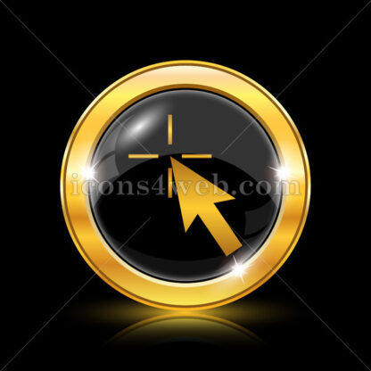 Pointer golden icon. - Website icons