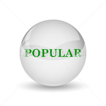 Popular  glossy icon. Popular  glossy button - Website icons