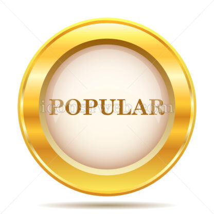 Popular  golden button - Website icons