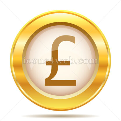 Pound golden button - Website icons