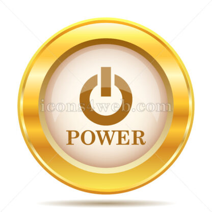 Power golden button - Website icons