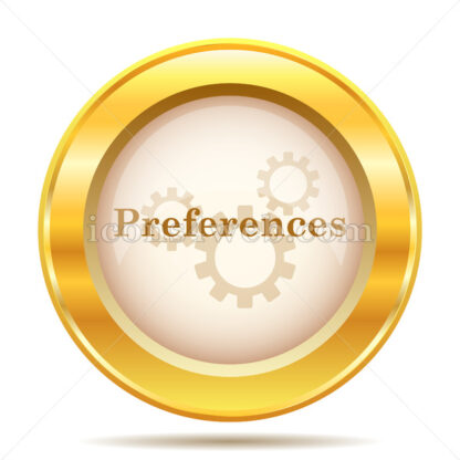 Preferences golden button - Website icons