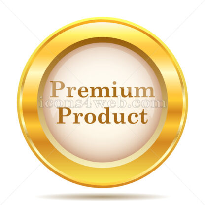 Premium product golden button - Website icons