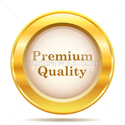 Premium quality golden button - Website icons