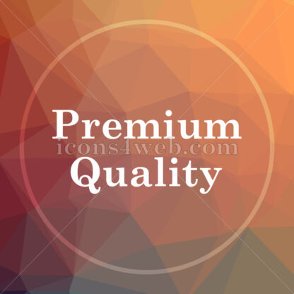 Premium quality low poly icon. Website low poly icon - Website icons