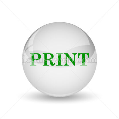 Print glossy icon. Print glossy button - Website icons