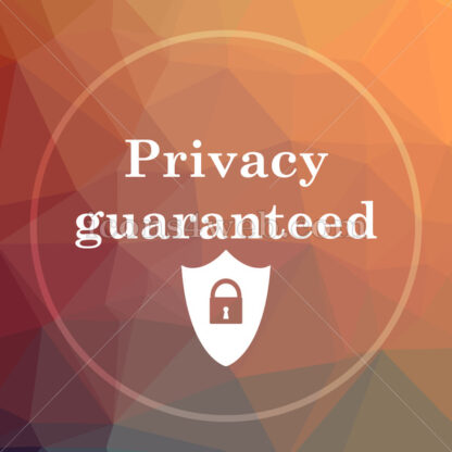 Privacy guaranteed low poly icon. Website low poly icon - Website icons