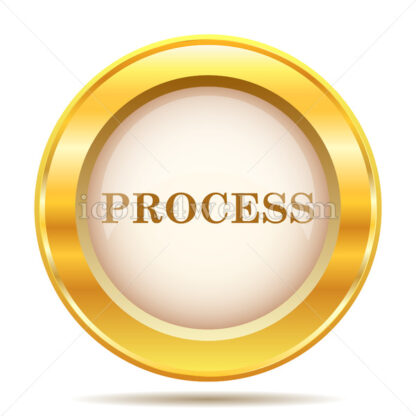 Process golden button - Website icons