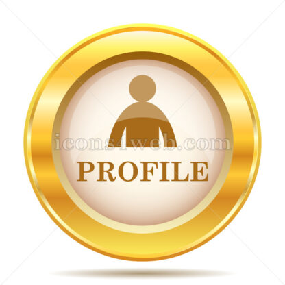 Profile golden button - Website icons