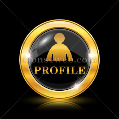 Profile golden icon. - Website icons