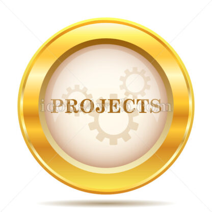 Projects golden button - Website icons