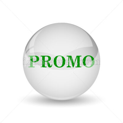 Promo glossy icon. Promo glossy button - Website icons