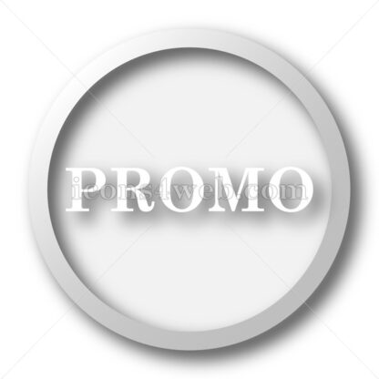Promo white icon. Promo white button - Website icons
