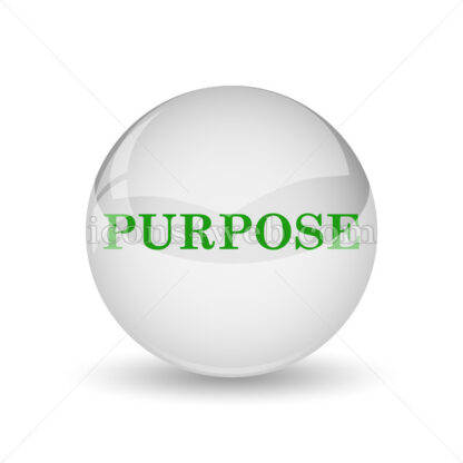 Purpose glossy icon. Purpose glossy button - Website icons