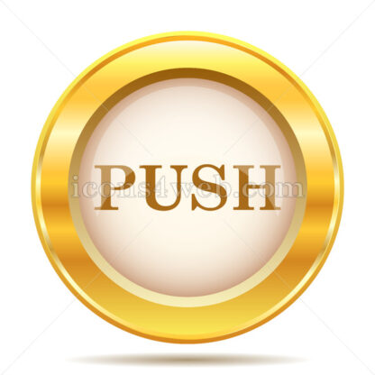 Push golden button - Website icons