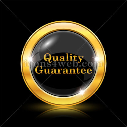 Quality guarantee golden icon. - Website icons