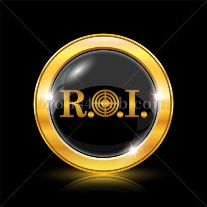 ROI golden icon. - Website icons