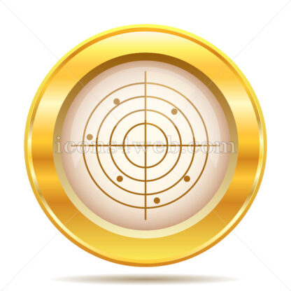 Radar golden button - Website icons