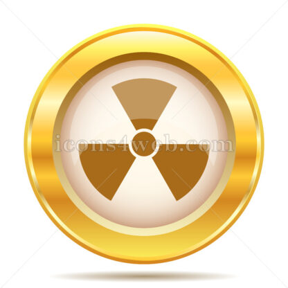 Radiation golden button - Website icons