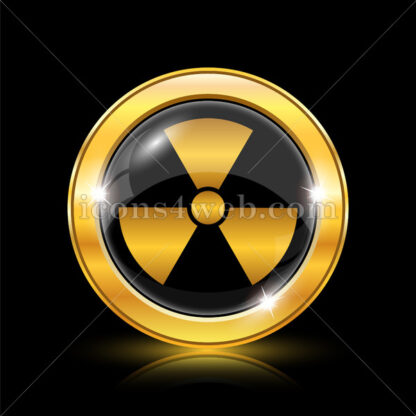 Radiation golden icon. - Website icons