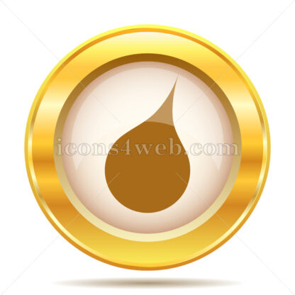 Rain golden button - Website icons
