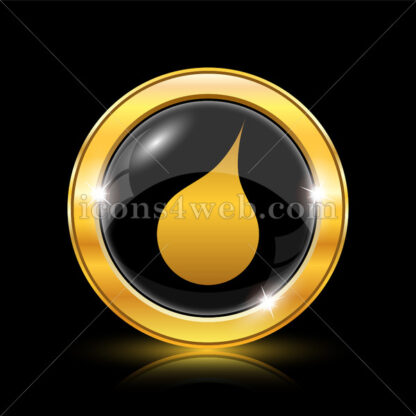 Rain golden icon. - Website icons