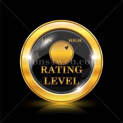 Rating level golden icon. - Website icons