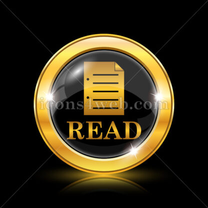 Read golden icon. - Website icons