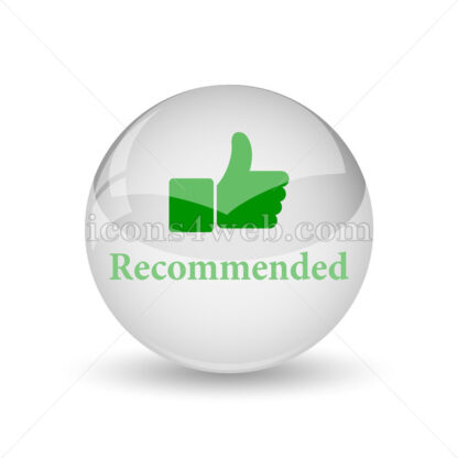 Recommended glossy icon. Recommended glossy button - Website icons