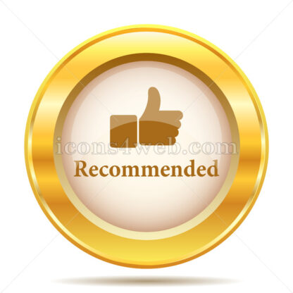 Recommended golden button - Website icons