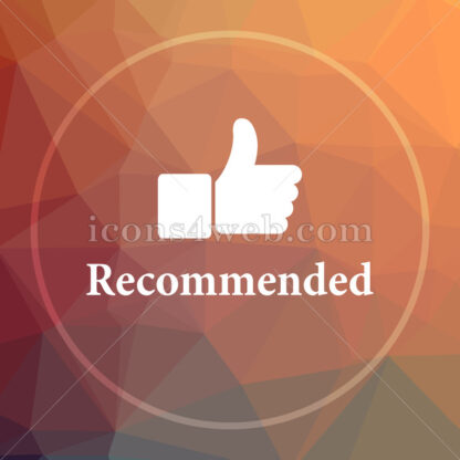 Recommended low poly icon. Website low poly icon - Website icons