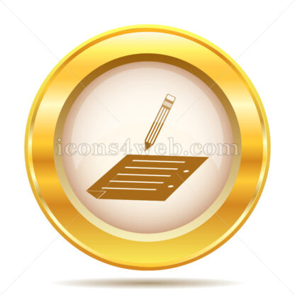 Registration golden button - Website icons