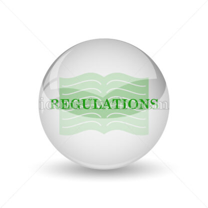 Regulations glossy icon. Regulations glossy button - Website icons