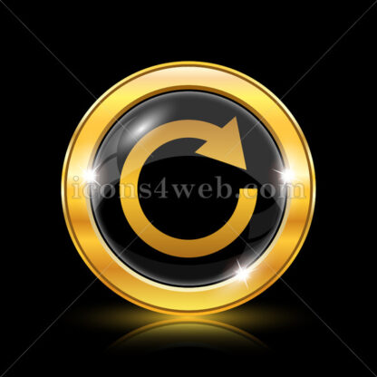 Reload one arrow golden icon. - Website icons