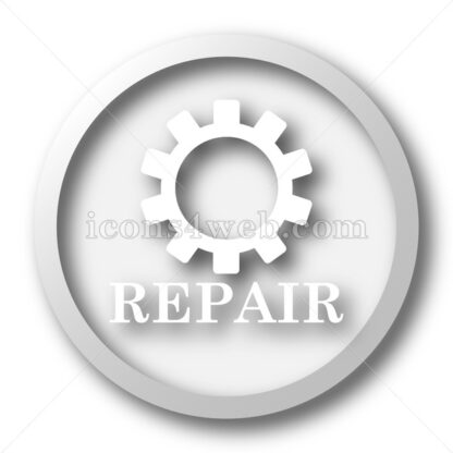 Repair white icon. Repair white button - Website icons