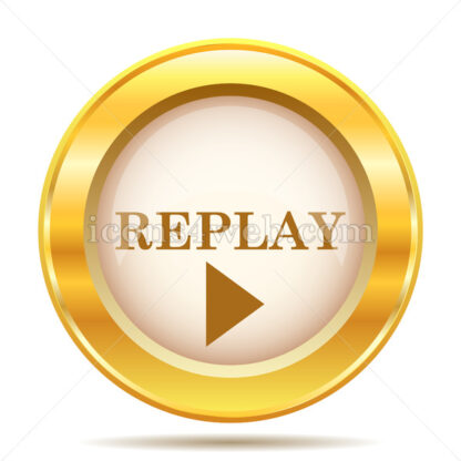 Replay golden button - Website icons