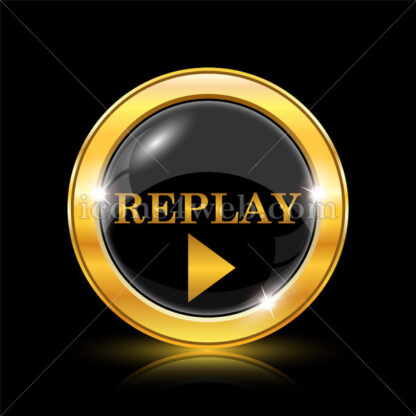Replay golden icon. - Website icons