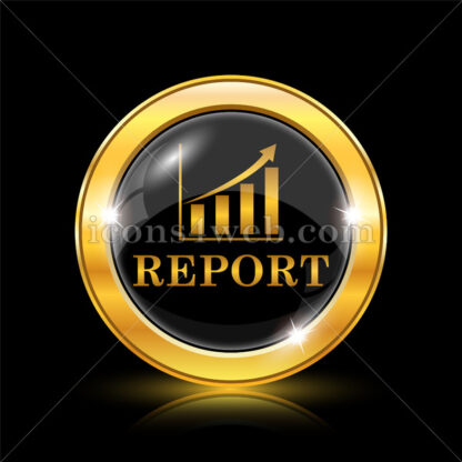 Report golden icon. - Website icons