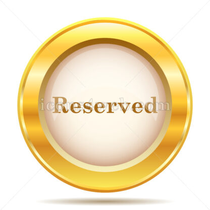 Reserved golden button - Website icons