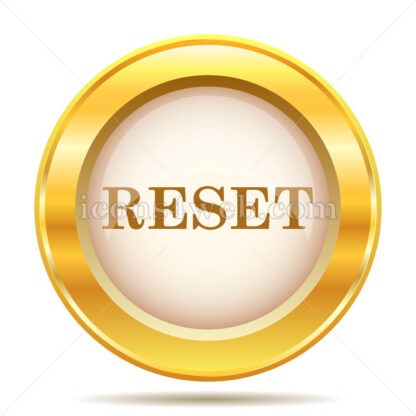 Reset golden button - Website icons