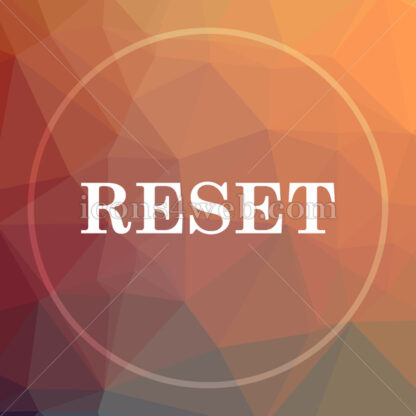 Reset low poly icon. Website low poly icon - Website icons