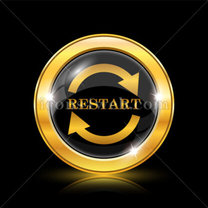 Restart golden icon. - Website icons
