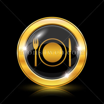 Restaurant golden icon. - Website icons
