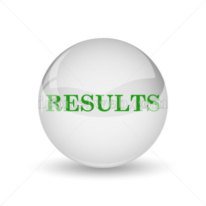 Results glossy icon. Results glossy button - Website icons