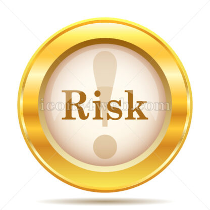 Risk golden button - Website icons
