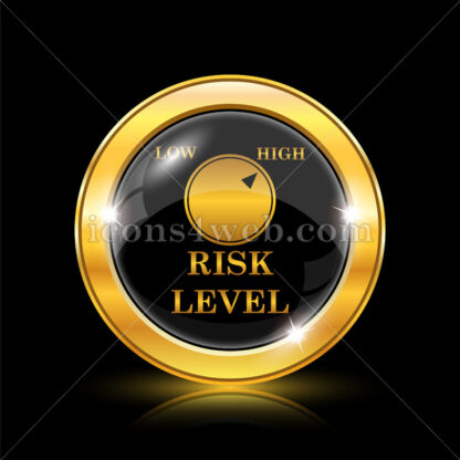 Risk level golden icon. - Website icons
